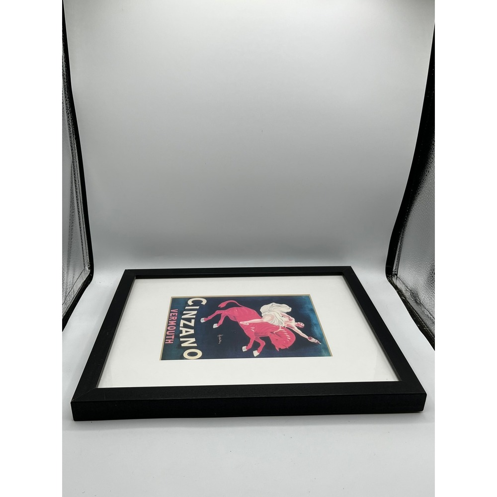 Cinzano Vermouth Framed Art Print Leonetto Cappiello Red Zebra Vintage Poster - Picture 7 of 11